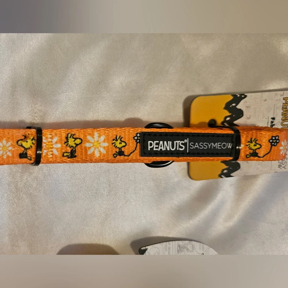 Disney Sassy Meow Peanuts Woodstock Harness, Collar and Leash Set (S)